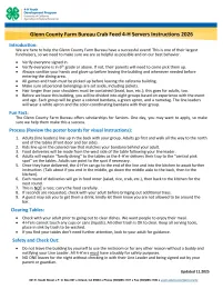 Glenn County 4-H Crab Feed Server Instructions