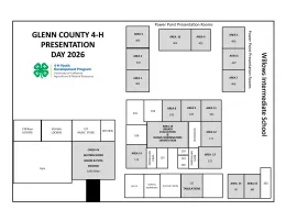 Glenn County 4-H WIS Presentation Day Map 2026