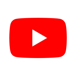 Red background with white play button