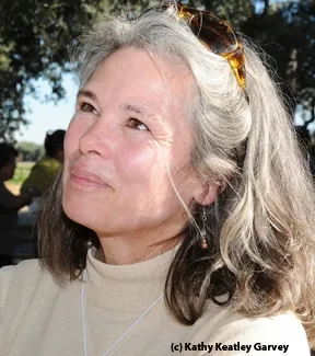 Kathy Kellison, executive director of Partners for Sustainable Pollination. (Photo by Kathy Keatley Garvey)