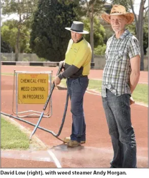 David Low with weed steamer Any Morgan