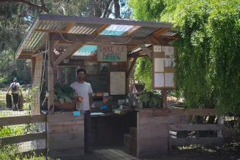 Arron Wilder at his farm stand