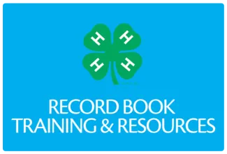 Record Book Trainings and Resources button that link to UC 4-H Record Book Trainings and Resources webpage