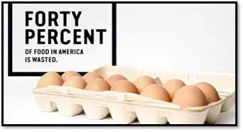 Un 40 por ciendo de los alimentos se desperdician.