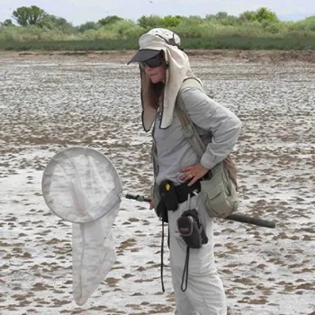 Leslie Saul-Gershenz at a solitary bee nest site in Washington state where she and her colleague Jocelyn Millar conduct research on the mating pheromones of bees and the parasites that mimic those pheromones.