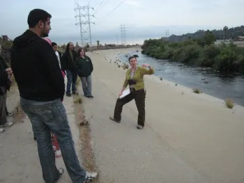 Talking about habitat at the LA River State Park