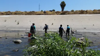 Fishing at LA State Park with CSULA. Photo by Sabrina Drill