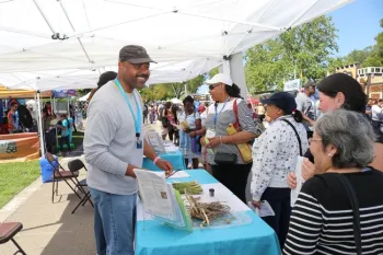A Master Gardener shares gardening and pest management information with the public.
