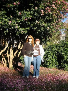 Mom and I, Run To Feed The Hungry in Sac (family photos provided by P. Pashby)