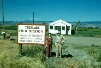 Hoyle and wife True at Intermountain REC in 1947.