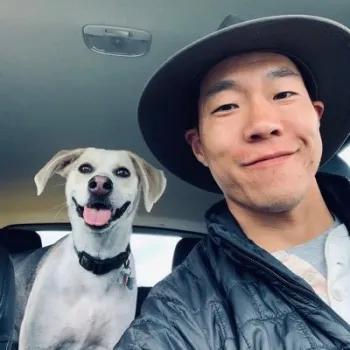 Research entomologist Daniel Hasegawa, USDA-ARS, and friend.