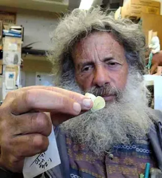 Art Shapiro, UC Davis distinguished professor of evolution and ecology, with the 2015 winner that he netted in West Sacramento. (Photo by Kathy Keatley Garvey)