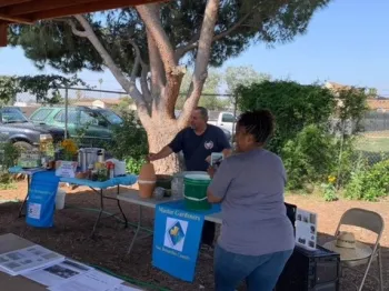 Lynn and Tim at Master Gardeners and Food Preservers Workshop