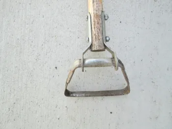 Hula hoe for quickly removing small weeds.