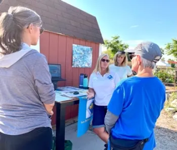 Master Gardener Debi A. teaching composting a workshop