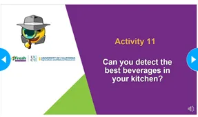 Powerpoint slide of Acitivty 11: Can you detect the best beverages in your kitchen?