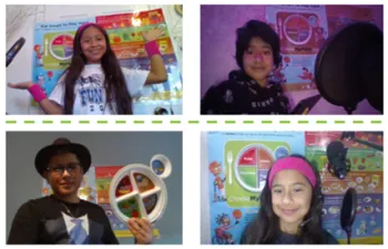 News Team students teaching their school campus how to be healthy