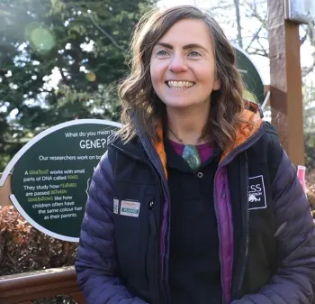 Dr. Helen Taylor, conservation programme manager for the Royal Zoological Society of Scotland.