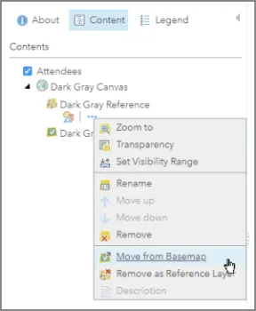 If you use a basemap with reference labels, move them from the basemap