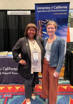 Wanda Williams, supervisor-elect for Solano County, met with Susan Ellsworth.