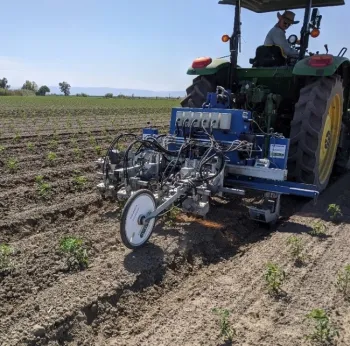 Figure 2. Robovator, automated weeder.
