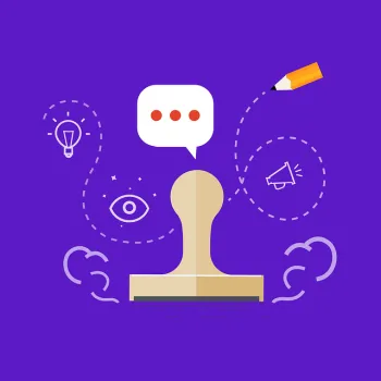 Pencil, light bulb, loud speaker.