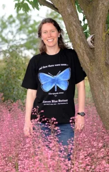 Tabatha Yang of the Bohart Museum coordinates the UC Davis Biodiversity Museum Day. (Photo by Kathy Keatley Garvey)
