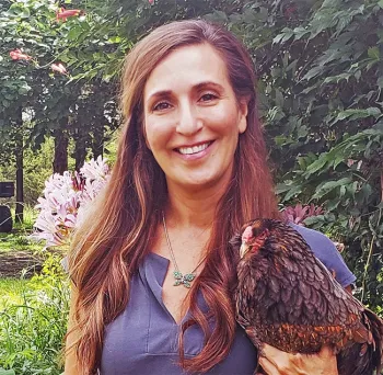 Research molecular biologist Dana Nayduch of the Agricultural Research Service, U. S. Department of Agriculture (USDA-ARS).