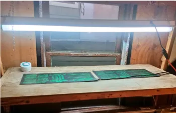 Germination heat mat & grow light © Birgitt Evans