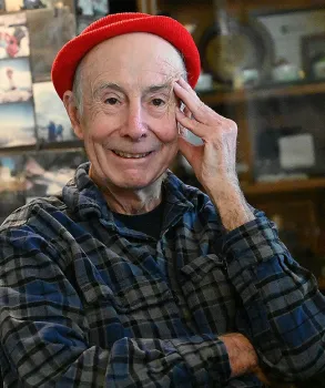 UC Davis distinguished professor Bruce Hammock in his office in Briggs Hall. (Photo by Kathy Keatley Garvey)