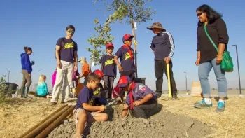 Arbor Day 2019 at Legacy Fields, Tracy.