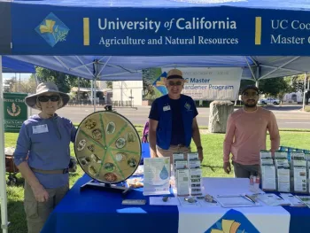Volunteers at Earth Day 2024 in Graceda Park, Modesto.