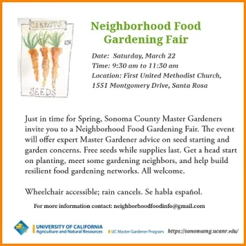 Neighborhood Food Gardening Fair 3_22_25