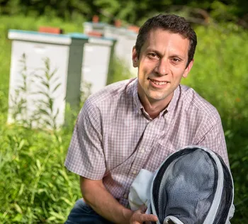 Honey bee researcher Scott McArt of Cornell University