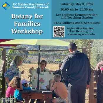 Botany for Families workshop in Sonoma County May 2025