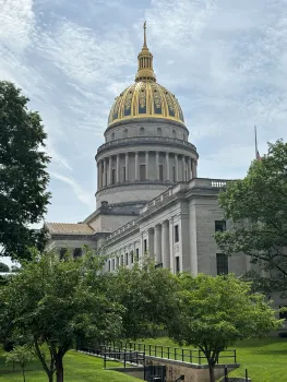 Side view of West Virginia Capitol building