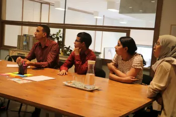 Members of a team meeting