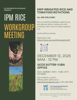 IPM Rice Workgroup Meeting