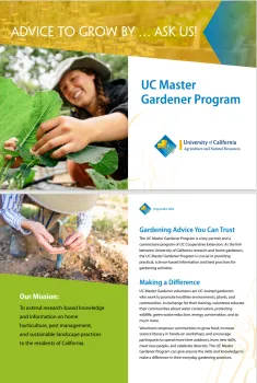 Image of UC Master Gardener Brochure