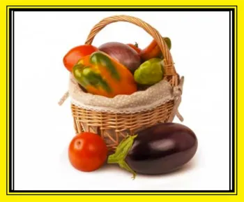 Vegetable Gardening for Beginner cover, Basket filled with garden vegetables