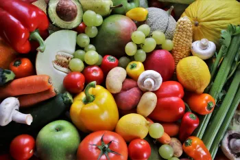 colorful fruits and vegetables