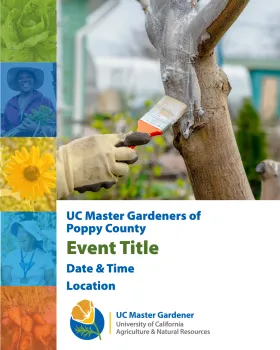 UC Master Gardener Event Graphic Template.