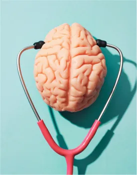 brain with stethoscope