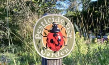 pesticide-free garden sign
