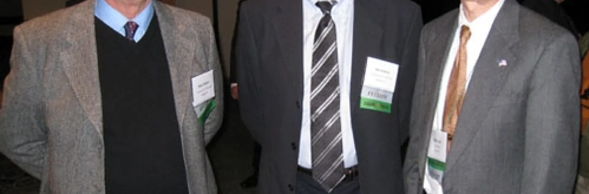 NEWLY INDUCTED FELLOWS of the Entomological Society of America are these three UC professors. From left are Brian Federici and Alexander Raikhel of UC Riverside and Walter Leal of UC Davis. (Courtesy photo)