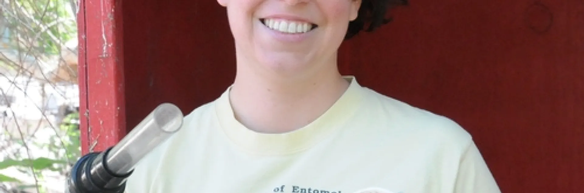 MOSQUITO RESEARCHER Tara Thiemann, a doctoral candidate, UC Davis Department of Entomology, is the recipient of the William C. Reeves New Investigator Award. (Photo by Kathy Keatley Garvey)