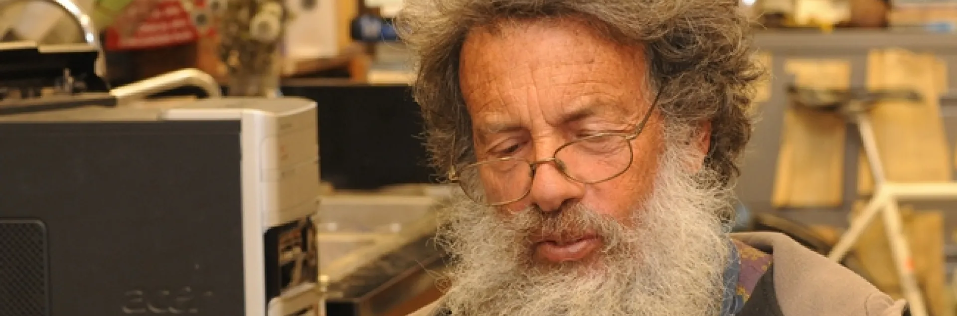 Professor Art Shapiro with his newly found cabbage white butterfly. (Photo by Kathy Keatley Garvey)
