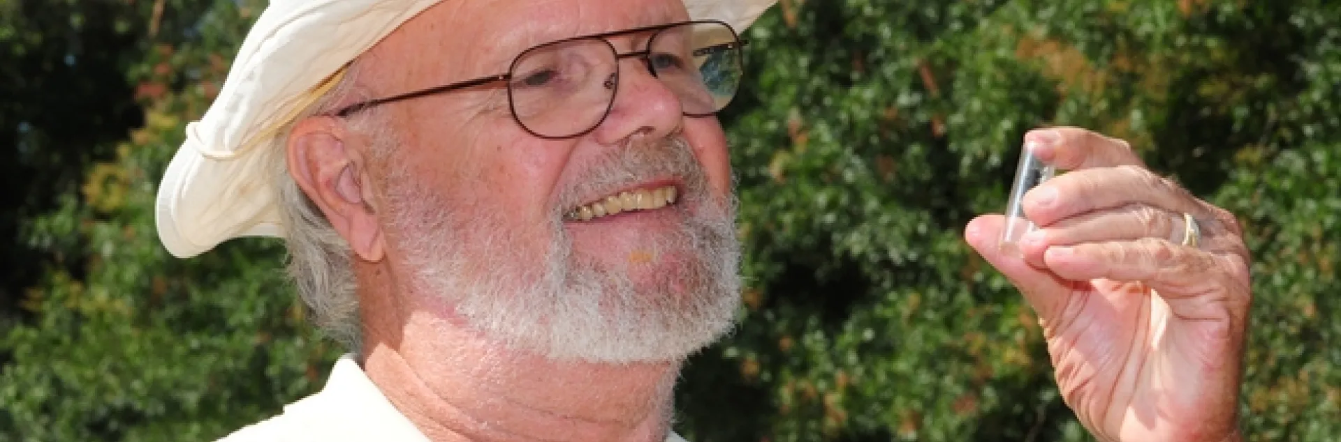 Native pollinator specialist Robbin Thorp, emeritus professor of entomology at UC Davis. (Photo by Kathy Keatley Garvey)