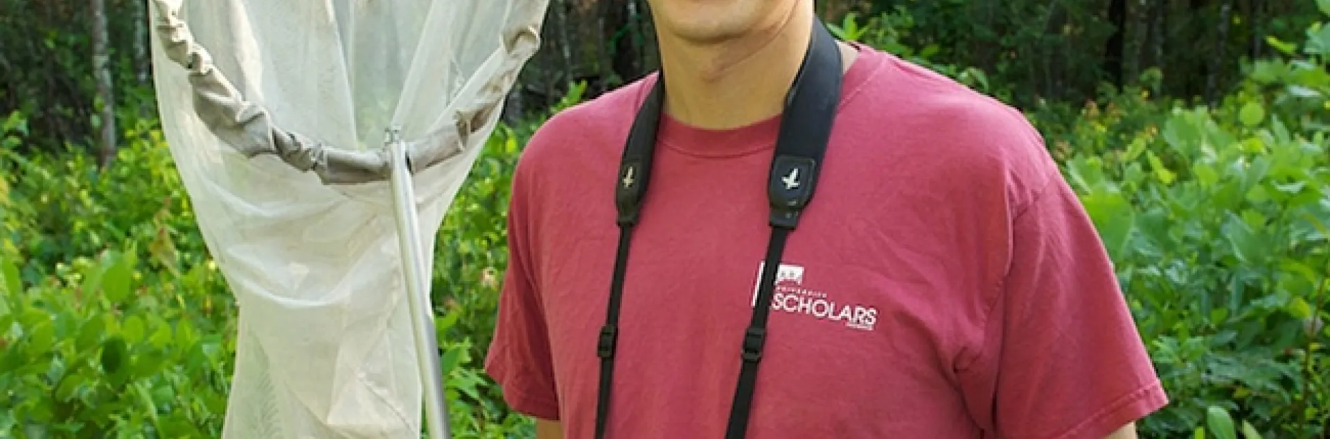 Nick Haddad in the field. (Photo by Melissa McGaw)