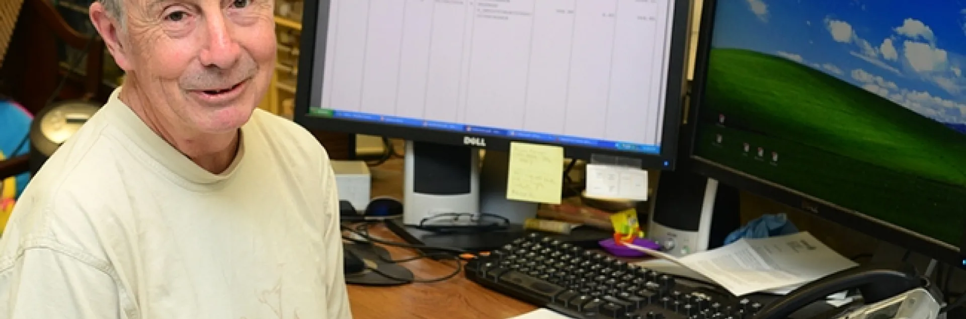 Professor Bruce Hammock in his office in Briggs Hall, UC Davis campus. (Photo by Kathy Keatley Garvey)